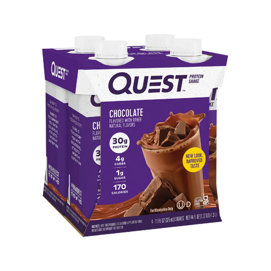 Quest Nutrition Ready to Drink Protein Shake, 30g Protein, 4g Carb, 1g Sugar, Gluten Free, Keto Friendly, 4 Count (Pack of 3)