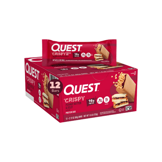 Quest Nutrition Crispy , 15g Protein, 1g Sugar, 3g Net Carb, Gluten Free Protein Snack, Keto Friendly, 12 Count